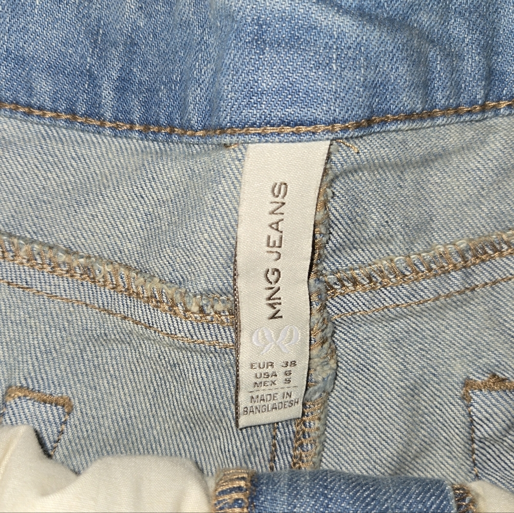 MNG Distressed Denim Women's Shorts - Picture 2 of 4